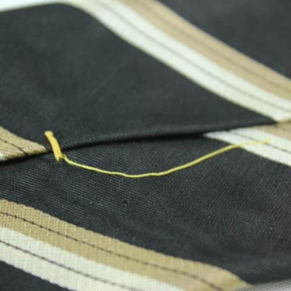 Louis Vuitton Black LV Diagonal Strip Tie TELM7 - Picture 5 of 7